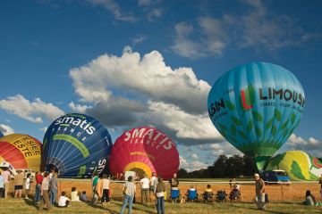 Hot air ballons being inflated to illustrate France urged to expand university places after equality warning