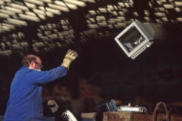 Scrap yard of computers for salvage of gold from integrated circuits Scrap yard of computers for salvage of gold from integrated circuits.to illustrate Slash wasteful IT spend and invest in academics instead – expert