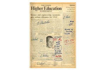 The Times Higher Education first ever front cover as described in the article