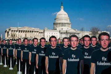 Crowd of Mark Zuckerbergs at White House