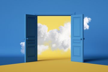 A wide door, illustrating business schools widening access