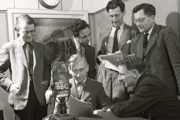 William Empson, George Woodcock, Mulk Raj Anand, George Orwell, Herbert Read, Edmund Blunden at the BBC