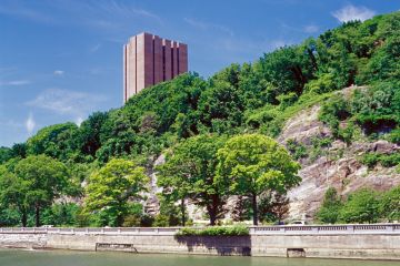 Yeshiva University. View from the Harlem River.