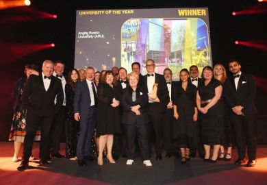 Anglia Ruskin University, University of the Year at the THE Awards 2023