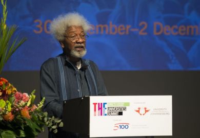 Wole Soyinka speaking at THE BRICS & Emerging Economies Universties Summit Wole Soyinka speaking at THE BRICS & Emerging Economies Universties Summit