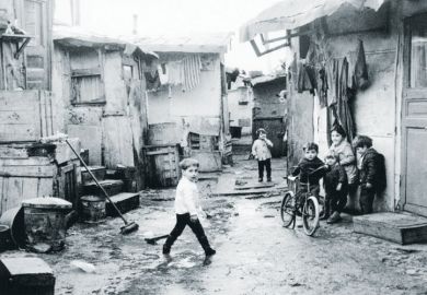 A bidonville in Saint Denis, 1963