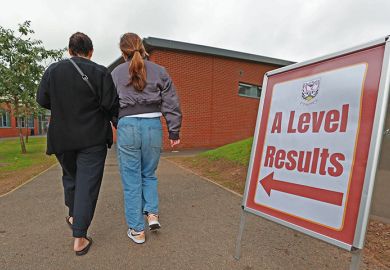 Exam results, illustrating proposed changes to university admissions process in UK