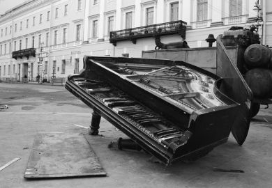 A broken piano in the street A broken piano in the street, symbolising cliosed music departments