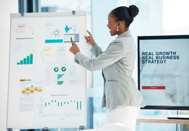 A business presentation A business presentation