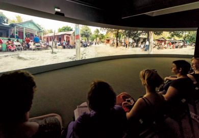 Academic audience watching Halka/Haiti 18°48´05˝N 72°23´01˝W Academic audience watching Halka/Haiti 18°48´05˝N 72°23´01˝W