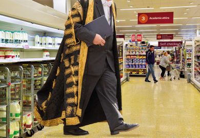 Academic in supermarket