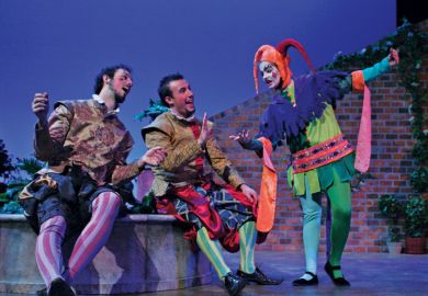 Actors performing in William Shakespeare's Twelfth Night