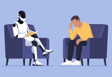 A robot psychologist advises a student