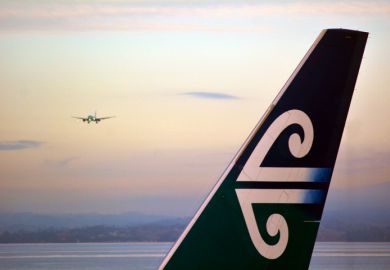 Air New Zealand planes in Auckland International Airport Air New Zealand planes in Auckland International Airport