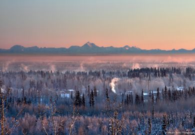 View from University of Alaska Fairbanks