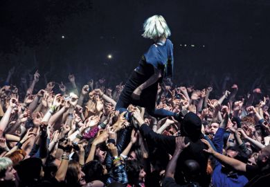 Alice Glass, Crystal Castles, crowd surfing at O2 Academy, Brixton