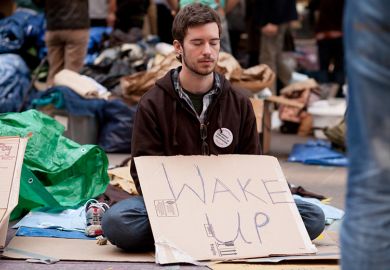 American Wall Street protester