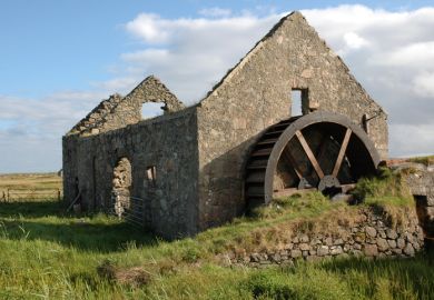 An old watermill on a Scottish island
