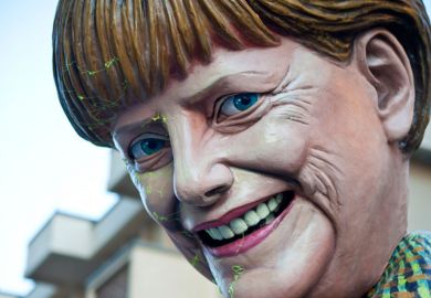 Angela Merkel effigy