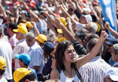 Protest in Ankara, Turkey