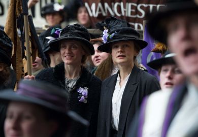Anne-Marie Duff and Carey Mulligan in Suffragette Anne-Marie Duff and Carey Mulligan in Suffragette