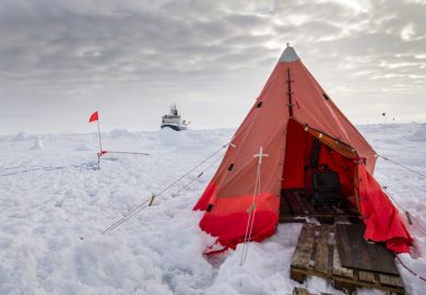 An Antarctic researcher’s tent An Antarctic researcher’s tent