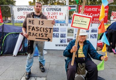 Anti-war demonstration, Parliament Square, London, UK