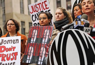 Anti-Weinstein protesters