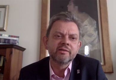 Anton Muscatelli speaking during a Zoom conversation "No going back? UK higher education post-pandemic" 7th May 2020 Anton Muscatelli speaking during a Zoom conversation "No going back? UK higher education post-pandemic" 7th May 2020