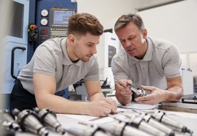 An engineering apprentice 