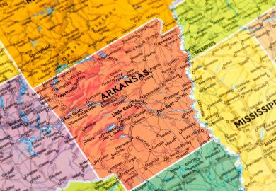 Arkansas, map, US, state