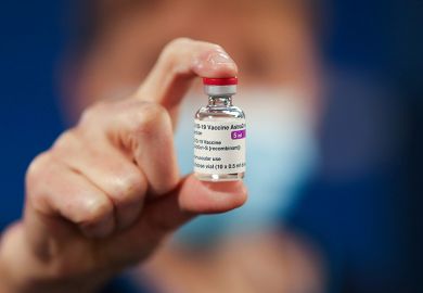 A healthcare worker holds a vial of AstraZeneca coronavirus disease (COVID-19) vaccine at the Pentland Medical Practice on 7 January 2021 in Currie, Scotland. A healthcare worker holds a vial of AstraZeneca coronavirus disease (COVID-19) vaccine at the Pentland Medical Practice on 7 January 2021 in Currie, Scotland.