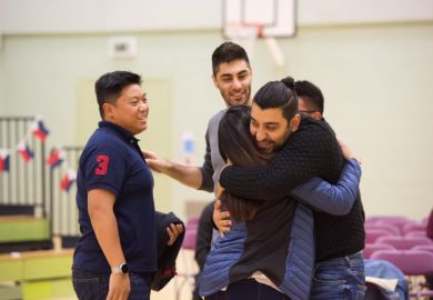AUC students at a Uclan welcome event AUC students at a Uclan welcome event