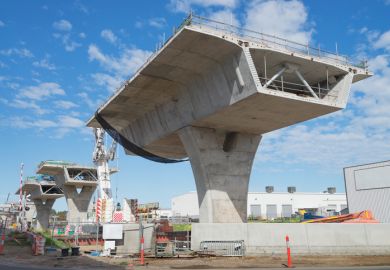 Australian road under reconstruction