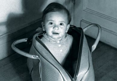 A baby in a bag A baby in a bag
