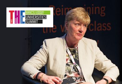 Bairbre Redmond speaking at THE BRICS & Emerging Economies Universties Summit