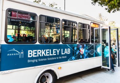 Berkeley Lab shuttle bus