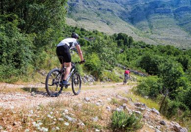 Mountain biking