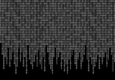 Binary code symbolising the dichotomy between REF and TEF