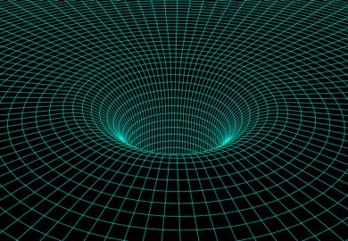 A mathematical representation of a black hole