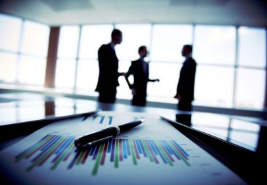 Board meeting silhouettes