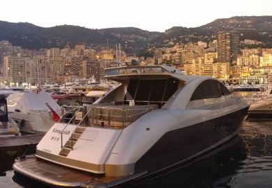 Boats docked in Port Hercule, Monaco