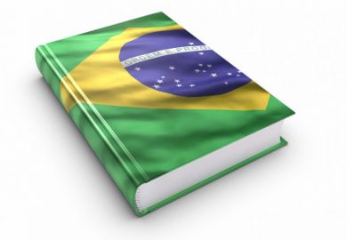 Book covered with Brazilian flag