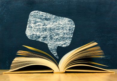 Book review speech bubble illustration