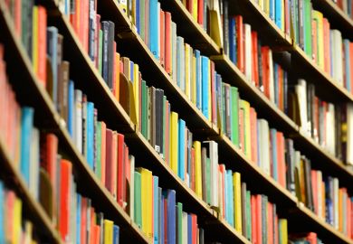 Books on a shelf