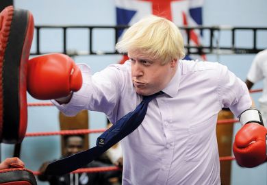Boris Johnson boxing