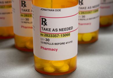 Bottles of prescription pills