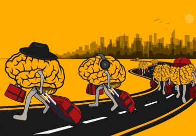 Brains travelling along a road