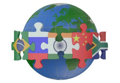 BRICS & Emerging Economies countries concept illustration
