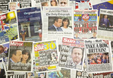 British newspaper front pages reporting Prime Minister David Cameron resigning after the EU Referendum. British newspaper front pages reporting Prime Minister David Cameron resigning after the EU Referendum.